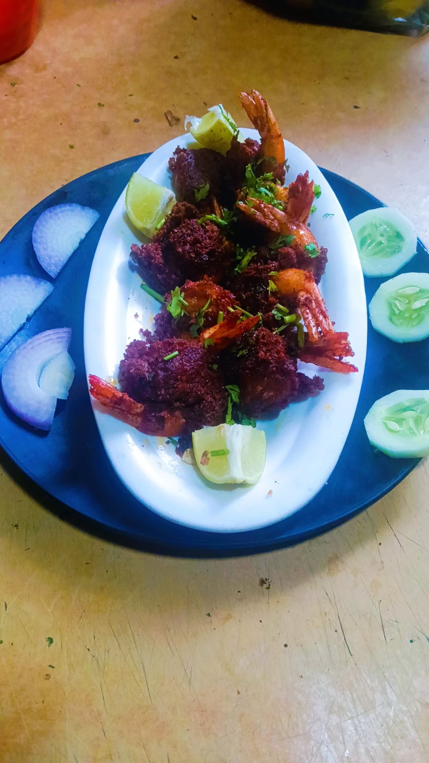 Seafood dish at Aron Koliwada